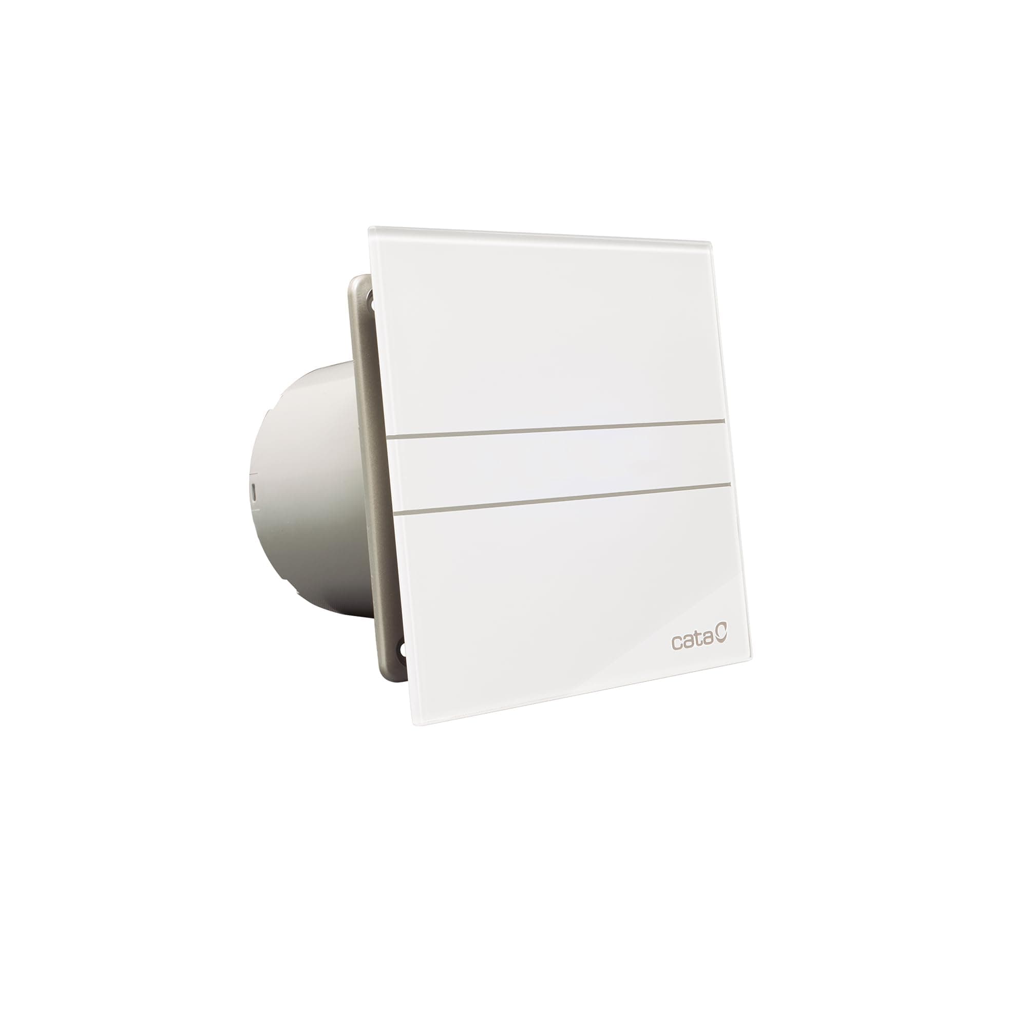 CataE 100 GT Bathroom Extractor Fan, Timer, 8 W, White Glass