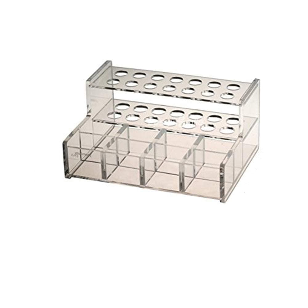 Easyinsmile Multi-Function Acrylic Organizer Case Dental Resin Composite Dispenser Syringe Stand Holder Organizer with 2 Size 2pcs/pack (L)