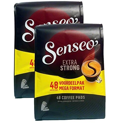 Senseo Extra Strong Dark Roast Coffee Pods – 96 Count (2 Packs) – Intense & Bold Flavor with Rich Crema – Single-Serve Coffee Pads Compatible with Senseo & PeleCom Machines