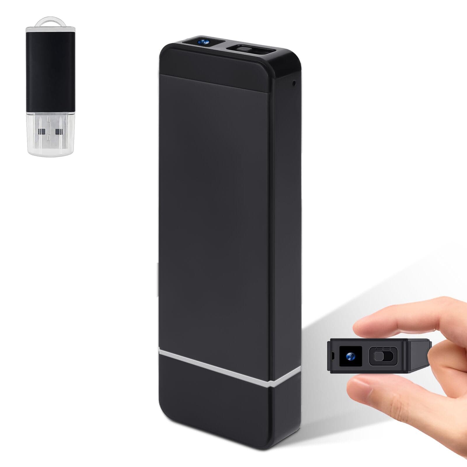 CENGFERDER 1080P Mini Video Camera,Portable Loop Nanny Recorder Camera with Motion Detection for Home Security（Does not Include Memory Card）