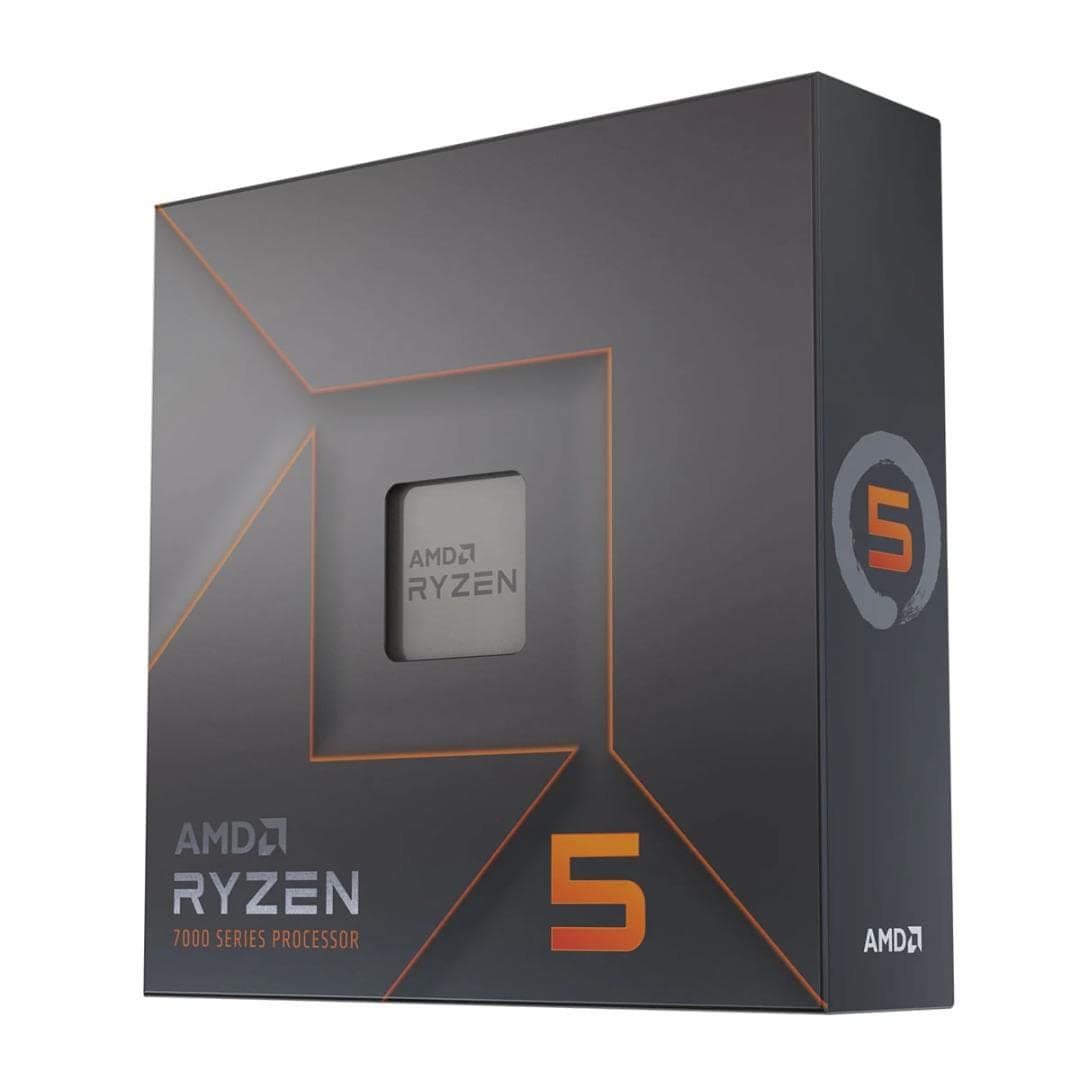 AMD Ryzensets 5 7600X Processor (integrated radeon graphics, 6 cores/12 threads, 105W TDP, AM5 socket, 38MB cache, up to 5.3 GHz max boost, no cooler)