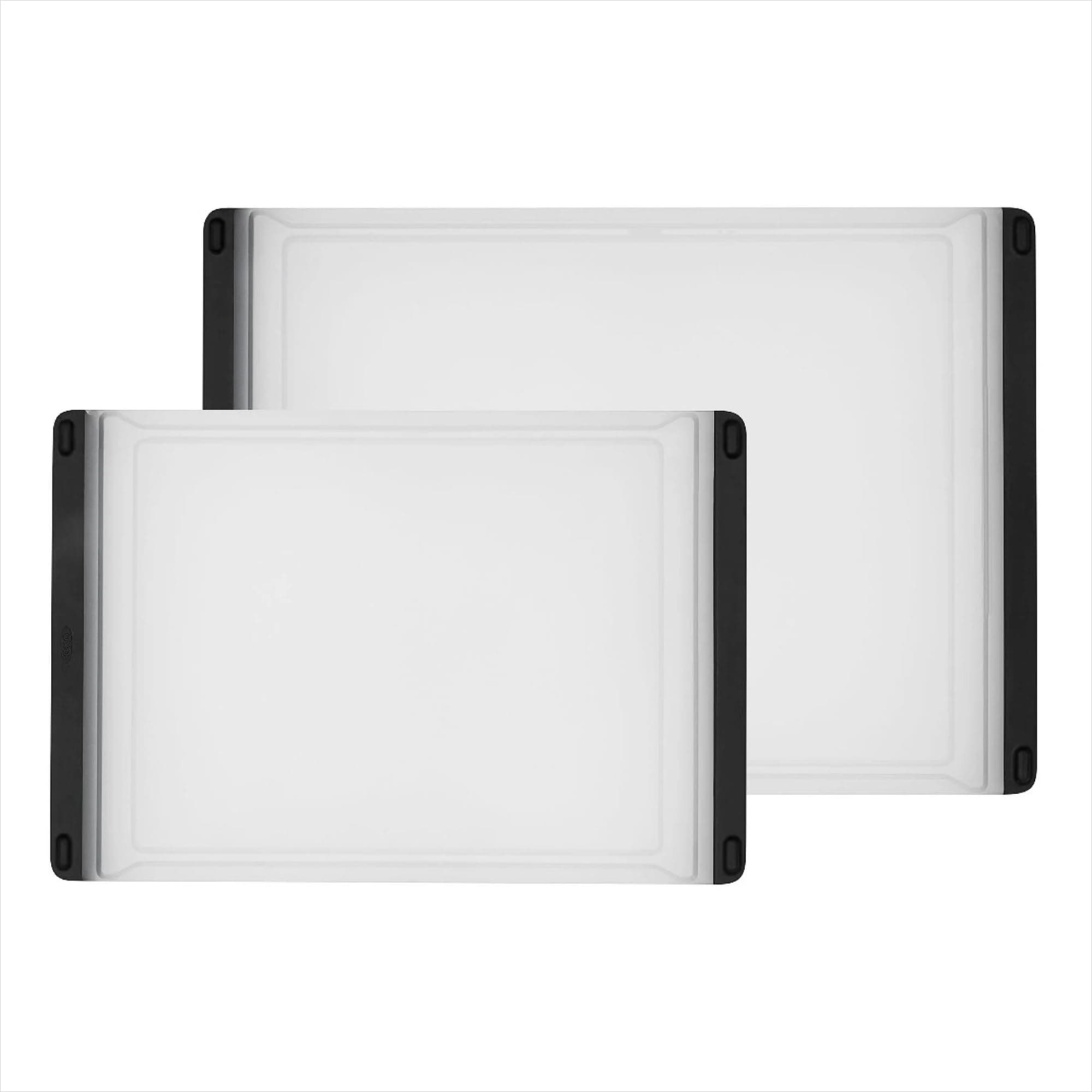 Good Grips 2-Piece Plastic Cutting Board Set (Pack of 1) Transparent