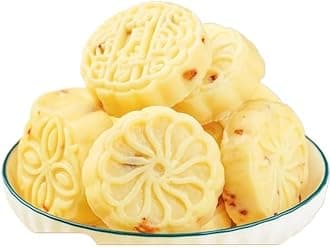 Sugar free milk mooncake, Chinese cheese moon cake, Mid-Autumn Festival moon cake gift package, instant cranberry fruit cake, milk sugar, Dim sum, nutritious breakfast (4 Flavor Mix,24 packs)