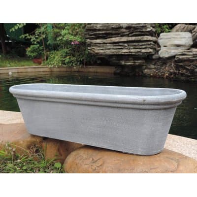Oval Pot Planter Size: 6.3" H x 6.7" W x 21.7" D