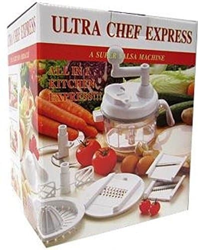Ultra Chef Express Salsa Maker, Food Processor Chopper Silcer Vegetables Manual