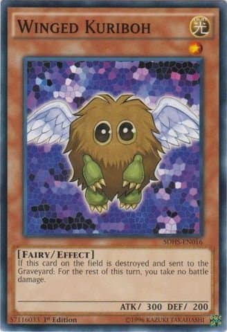 YU-GI-OH! - Winged Kuriboh (SDHS-EN016) - Structure Deck: Hero Strike - 1st Edition - Common