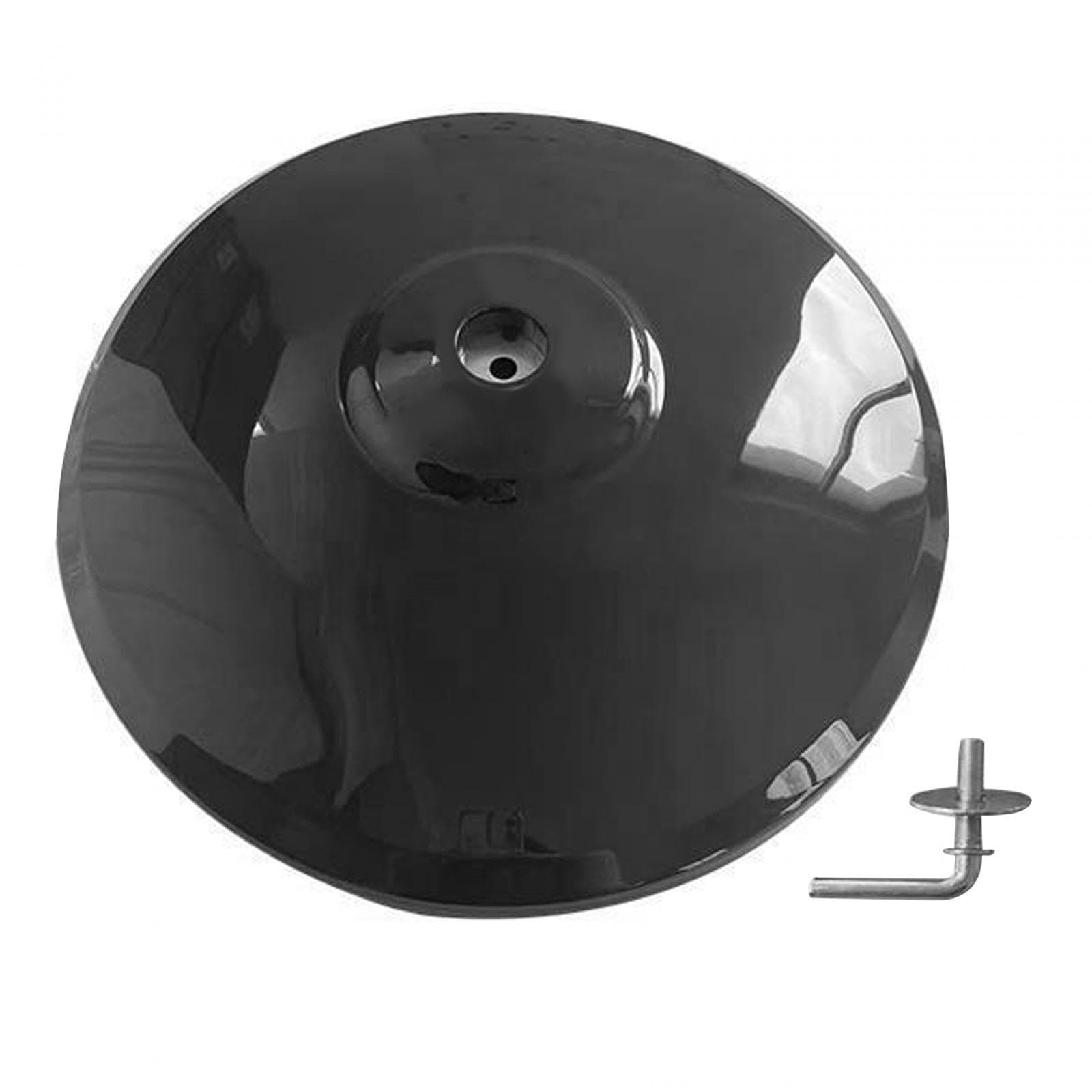 Pedestal Fan Base Floor Standing Round Base Replacement Portable Universal Oscillating Fan Chassis for Desktop Camping Living Room Home, black