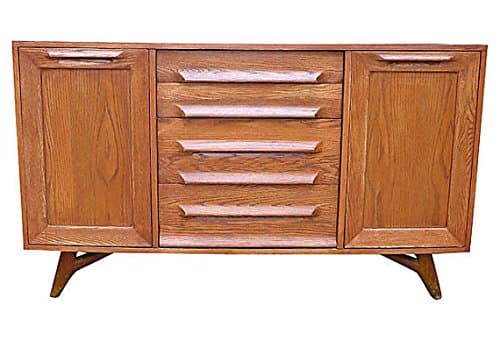 Circa60 Sculpted Mid Century Modern Credenza