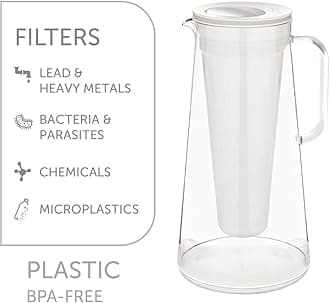 LifeStraw Home 7-Cup Water Filter Pitcher Tested to Protect Against Bacteria, Parasites, Microplastics, Lead, Mercury, and a Variety of Chemicals