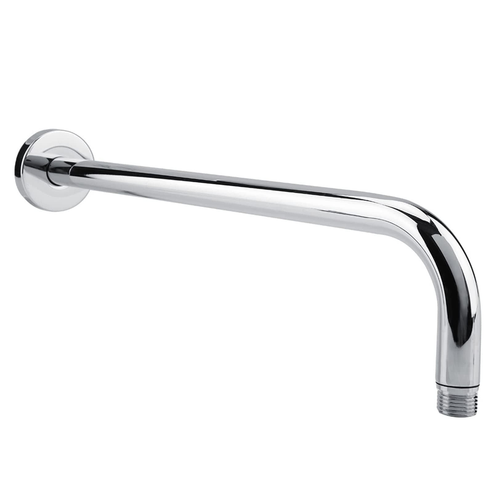 Oumefar Rain Head Arm Rainhead Arm Extra Long Arm Extension Handle Replacement Shower Arm Chrome Shower Arm Stainless Steel for Bathroom