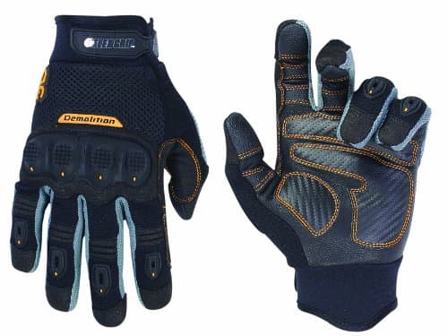 Custom Leathercraft 175M Demolition Flex Grip Work Gloves, Medium
