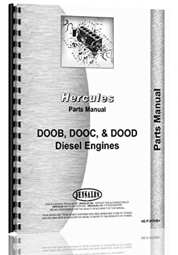 Hercules Engines DOOC Engine Parts Manual Plastic Comb