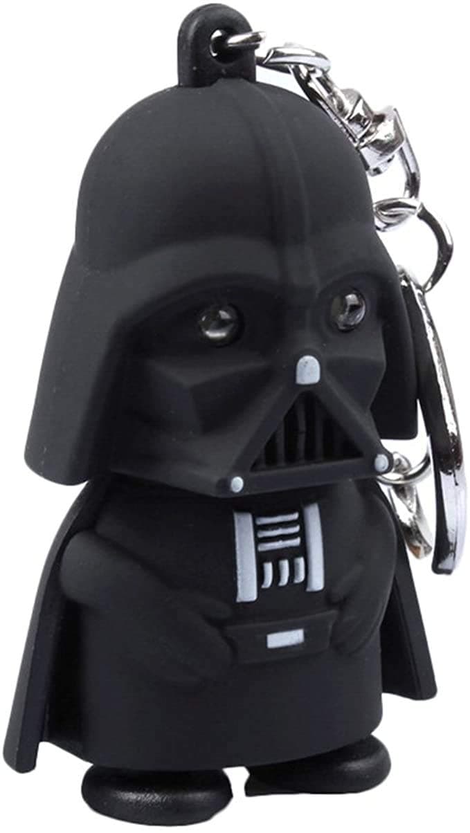 Little prince Star Wars Darth Vader Keychain with LED Flashlight & Sound Black