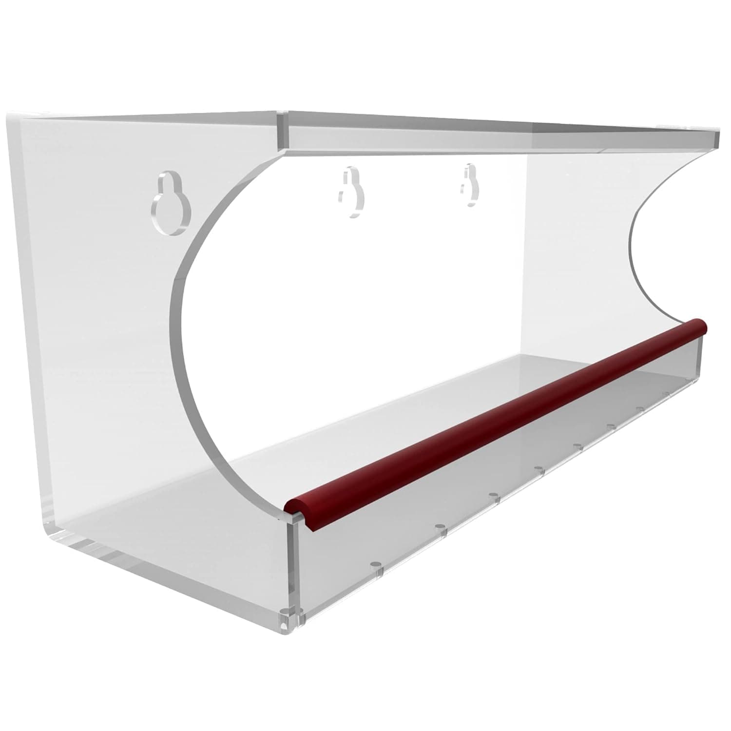 Tranquil Outdoors Large Acrylic Window Bird Feeder: Strong Removable Suction Cup Mounted Outdoor Bird House Feeder, Clear Birdfeeders for Large & Small Birds. Best See Thru Feeder for Bird Watching