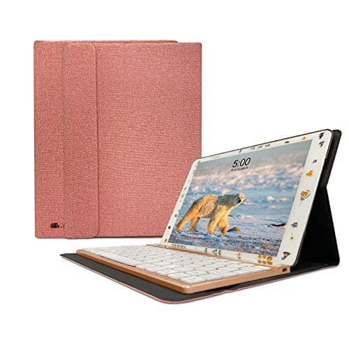 iPad Keyboard Case 9.7 for New iPad 2018 (6th Gen), iPad Pro 2017 (5th Gen), iPad Air 2/1, Thin and Light, 360 Rotatable, FREECUBE Detachable Wireless Bluetooth Quiet Keyboard, iPad Case with Keyboard