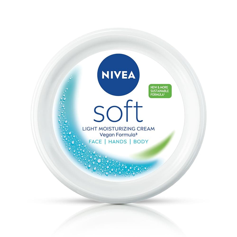 - NIVEA Soft Light Moisturizer, 300 ml | Instant Hydration with Vitamin E & Jojoba Oil | Non-Greasy Cream for Face, Body and Hands | For Smooth, Healthy Skin