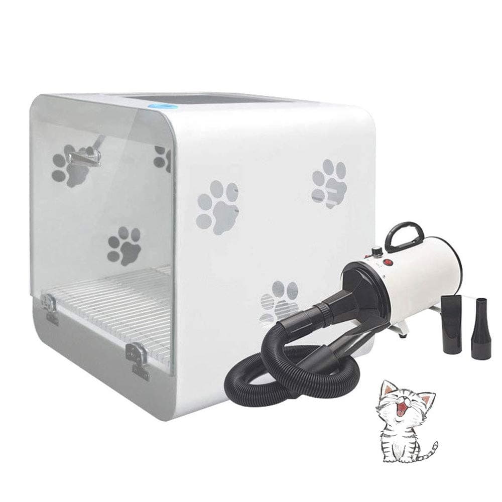 ZNN Pet Drying Box - Multi-Function High-Power Cat and Dog Hair Beauty Hair Dryer, Cat Claw Ventilation Hole Design, with Intelligent Temperature and Humidity Reminder