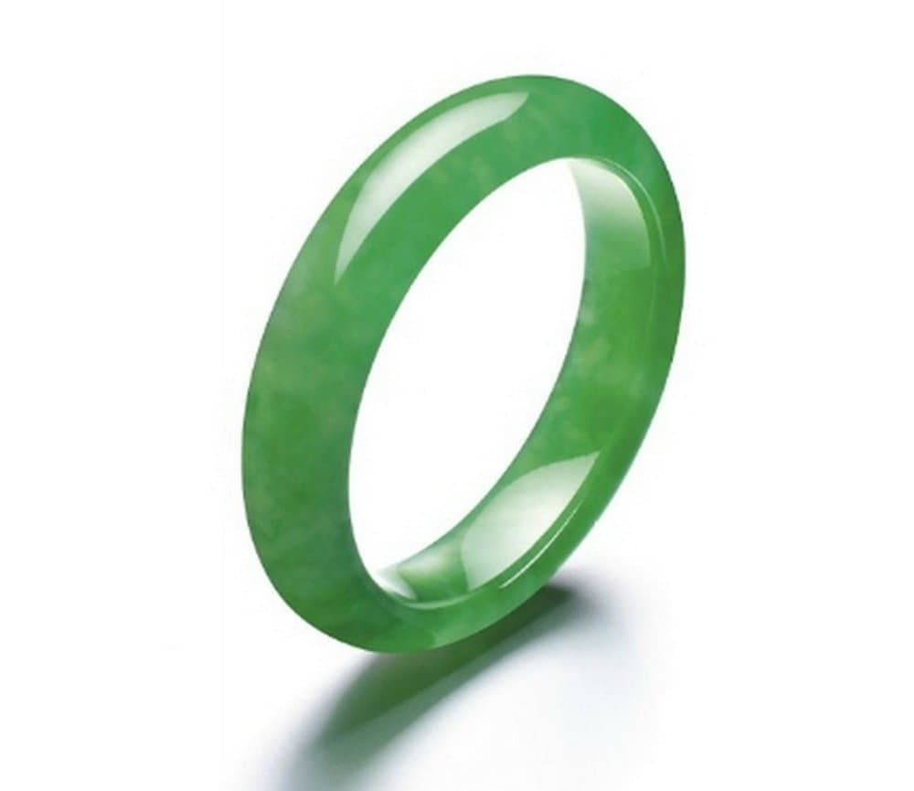 Genuine Chinese Green Jade Ring 9mm