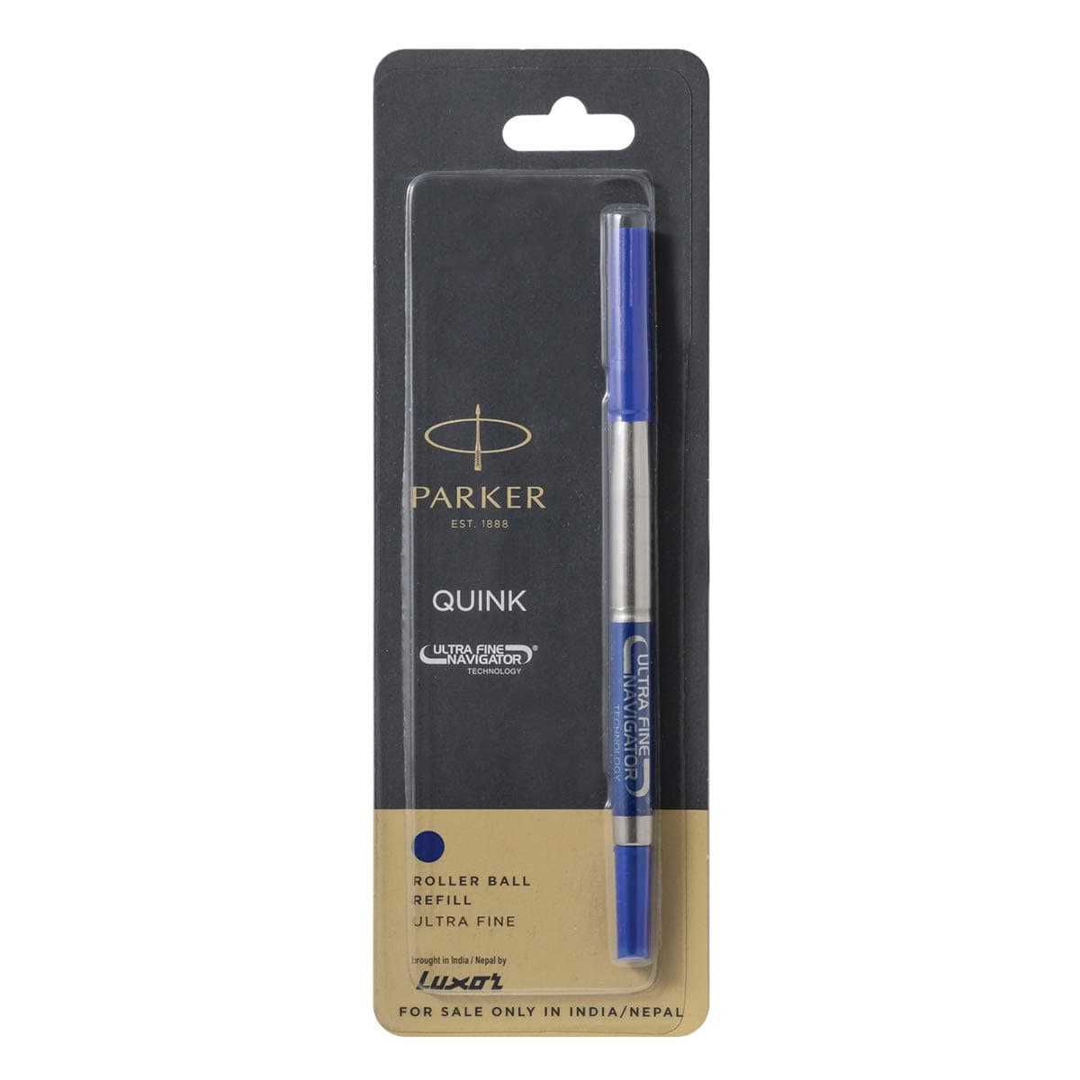Parker Ultra Fine Navigator Rollerball Pen Refill | Blue Ink | Quick-Drying | Smooth Flow | Long-Lasting Refill