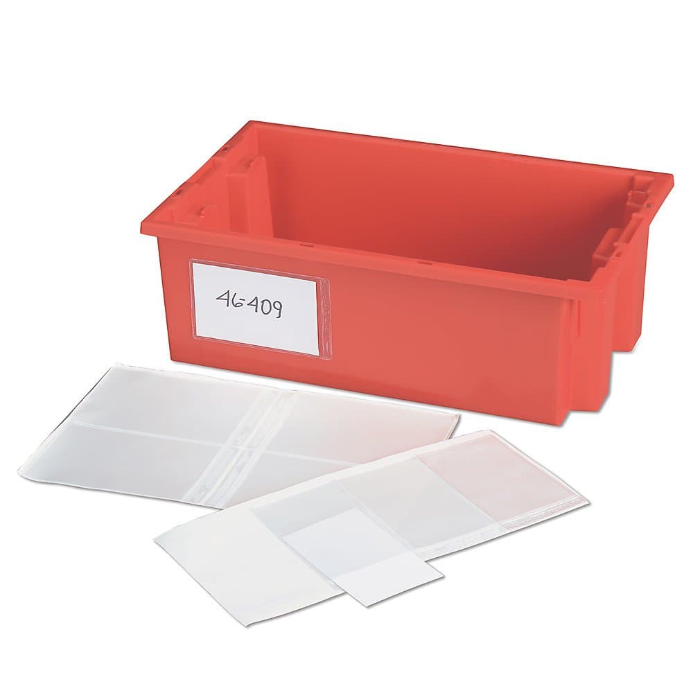 Bin Buddy BB-35 Self-Adhesive Bin Label Holders, 5" x 3"
