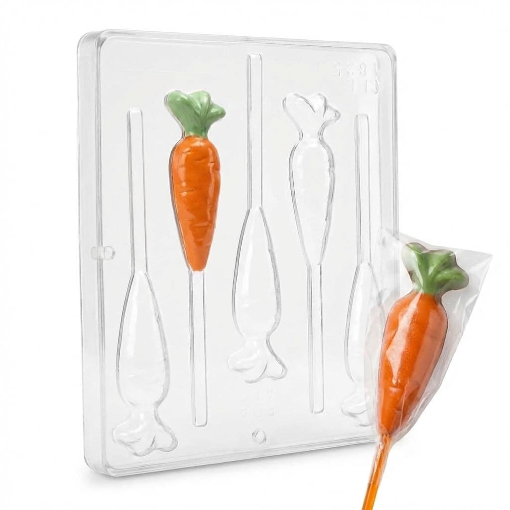Carrot Chocolate Candy Mold 1825 5 Cavities