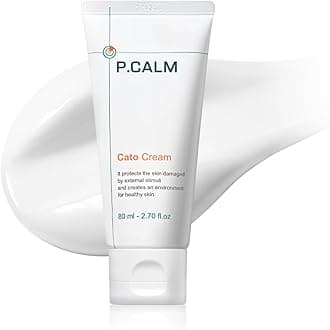 P.CALM Cato Cream | Glutathione & Centella Asiatica for Barrier Repair, Moisturizer for Blemish Marks & Deep Hydration, Daily Face Cream for Sensitive Skin | Korean Vegan Skincare, 80ml / 2.70 fl.oz