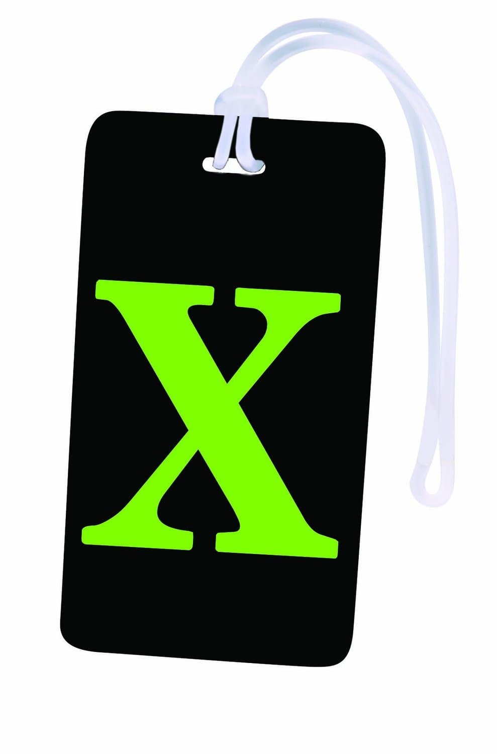 Initial Luggage Tag Personalized ID Tag A through Z (One size, X)