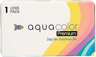 Aquacolor Monthly Disposable Premium Color Contact Lenses with -4.5 power - Brown -(1 lens/Box)