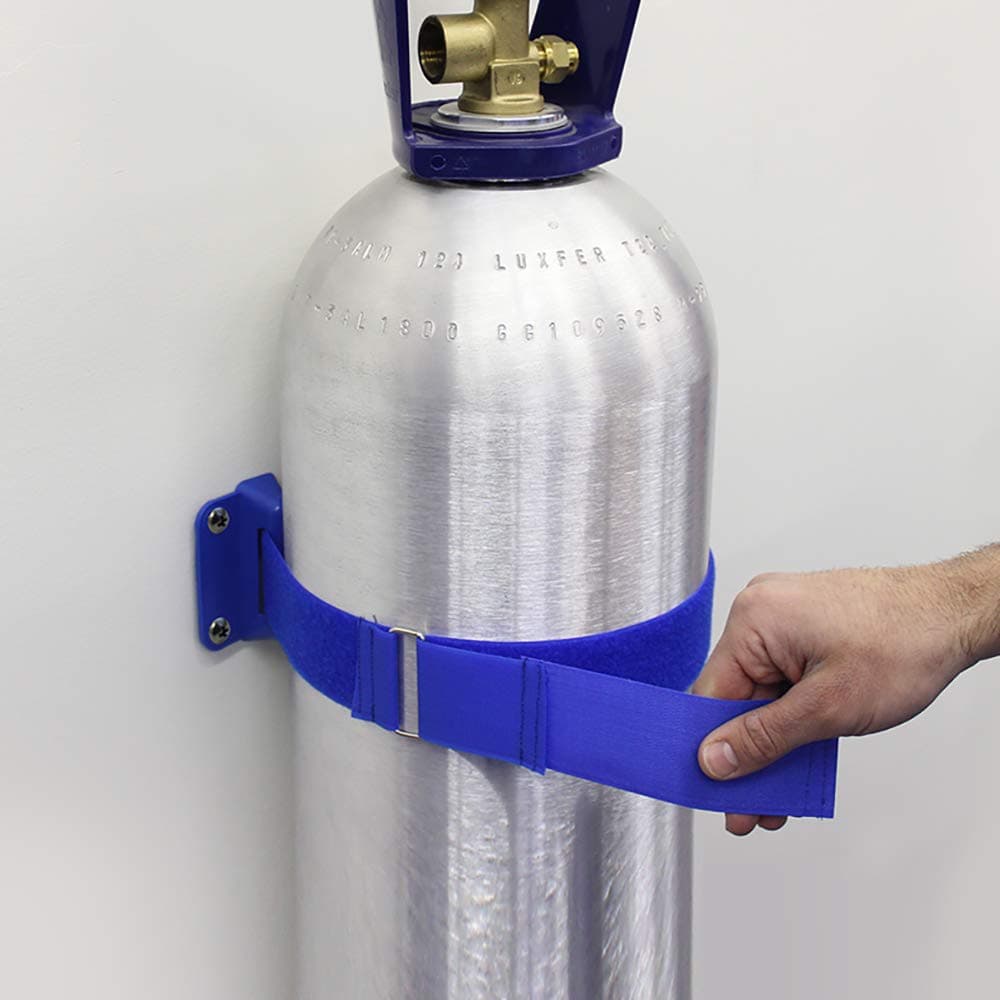 Conwin Carbonic Cylinder Wall Bracket, 36 x 01 x 4, Blue