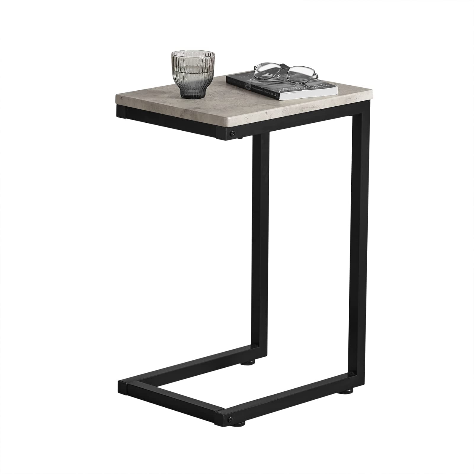 Side Table طاولة جانبية Sofa Table Center Coffee Corner Small Table Side Table for Living Room C-Shaped End Mini Tea طاولةfor Small Spaces,Bedroom,Office,طاولات FBT44-HG