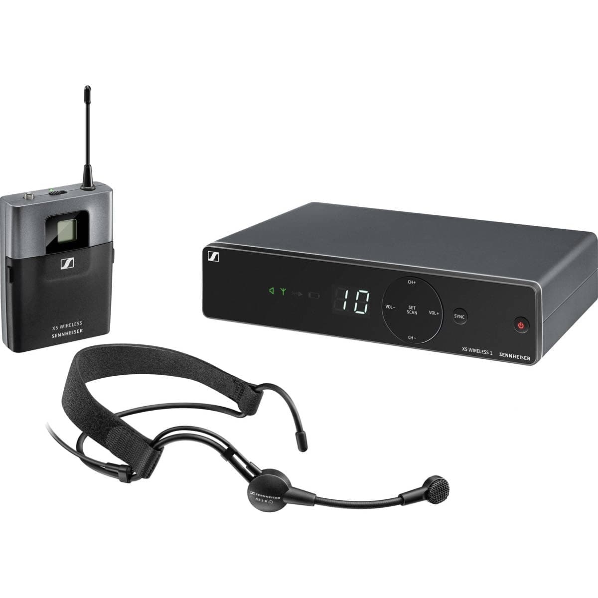 XSW 1-ME3-A Wireless Headmic Set, A Range 548-572 MHz,Black
