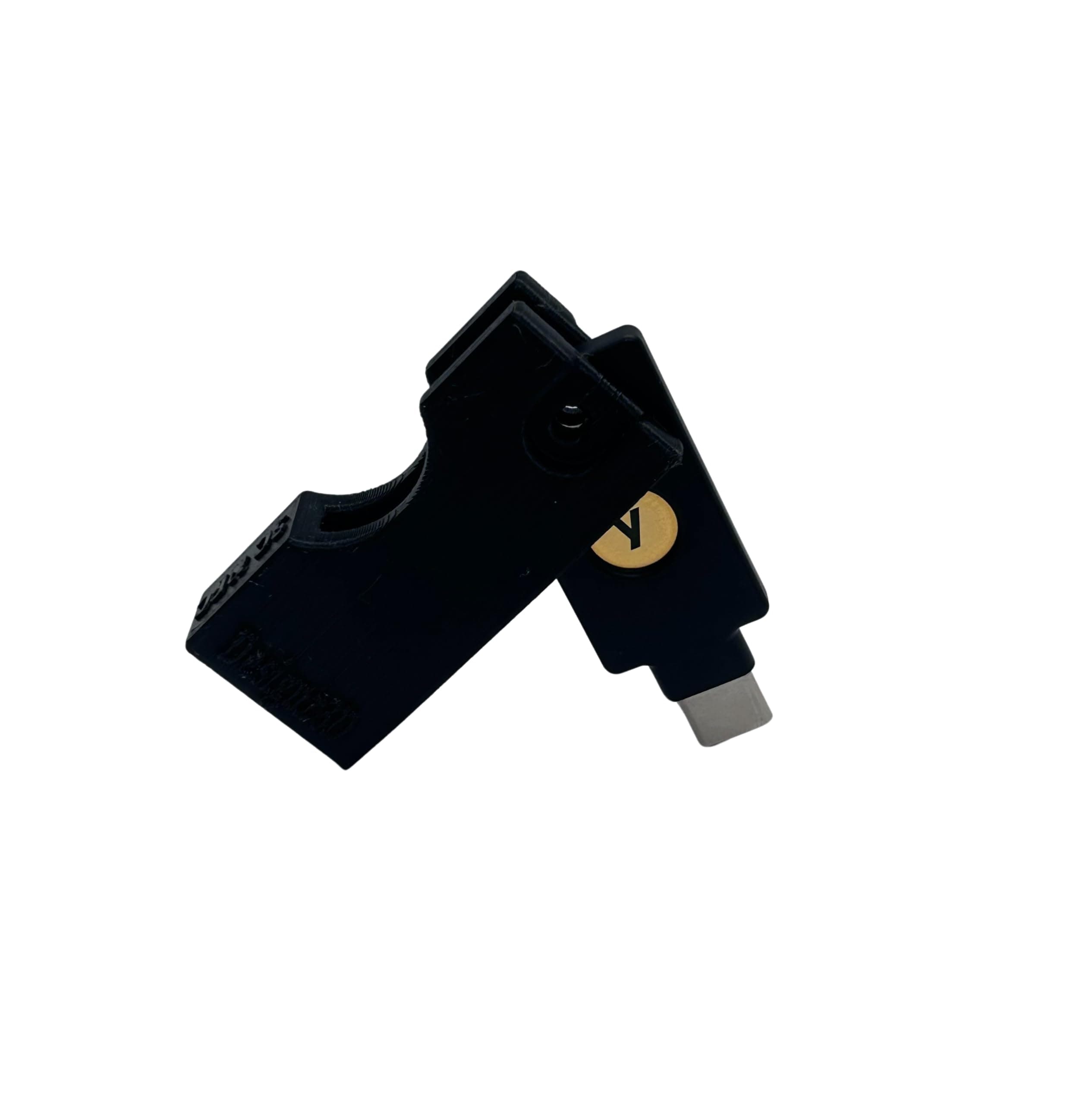 Yubikey Protector Flip Case Keychain Holder (5 NFC / 5C NFC) (Black, 5C NFC)