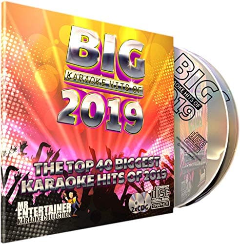 KARAOKE 2019 CD+G (CDG) Disc Pack. The Top 40 Chart Pop Songs of 2019. Mr Entertainer Big Hits