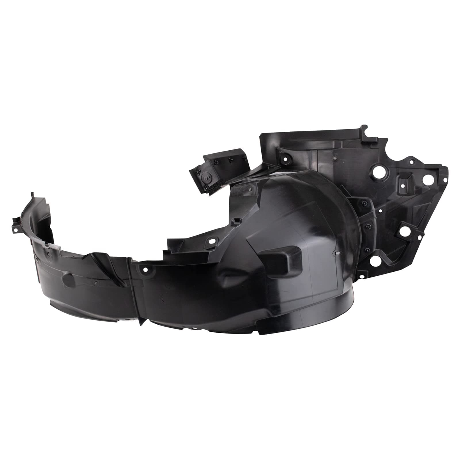 TRQ Front Right Inner Fender Liner Black Passenger Side Compatible with 2020-2021 Nissan Versa NI1249178