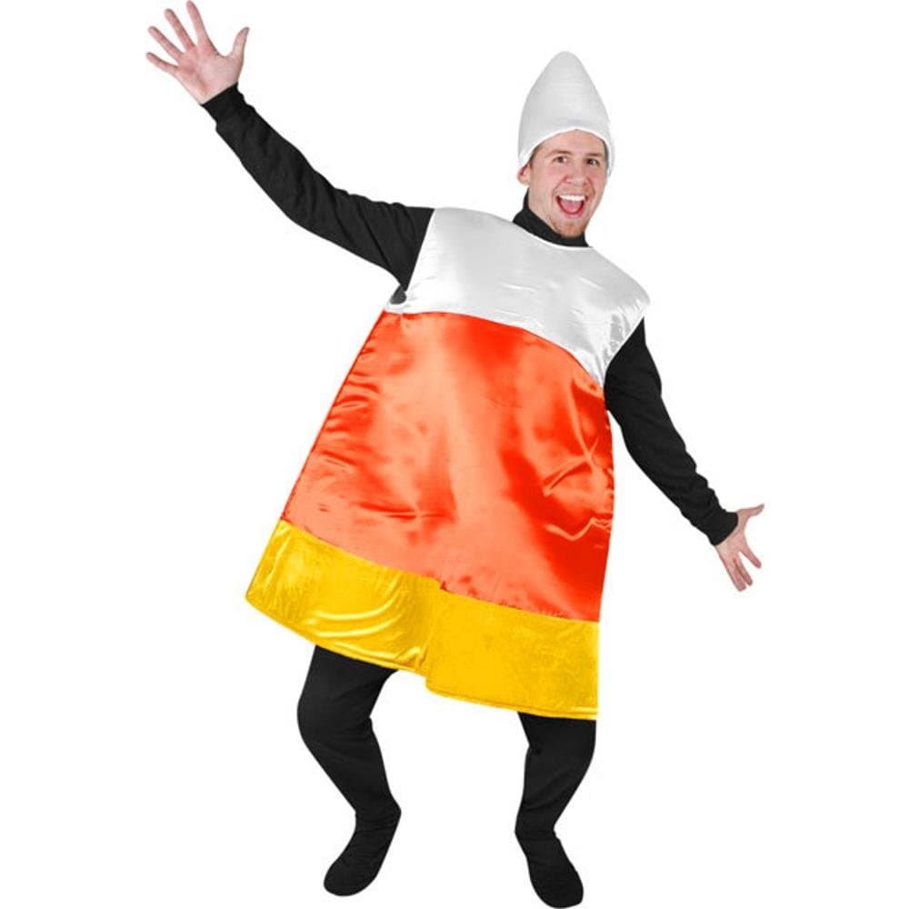 Adult's Candy Corn Halloween Costume (Size: Standard OS)