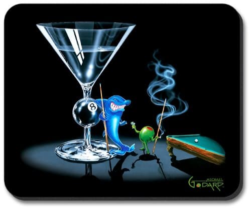 Michael Godard - Pool Shark Mouse Pad - by Art Plates