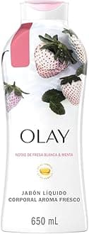Olay Fresh Outlast Cooling White Strawberry and Mint Body Wash, 22 Fluid Ounce