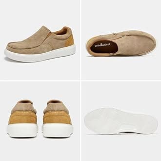 Men's Orthopedic Walking Shoes Slip On Loafers: Ultralight Flat Feet Slip-On Shoes for Standing, Flexing Orthotic Arch Support Dress Shoes Heel and Foot Pain Relief Size 13.5