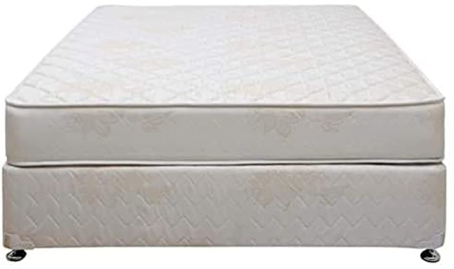 Danford Relaxing Devan Bed with Spring Mattress 90cm x 190cm, Off White, DevanBed, Twin