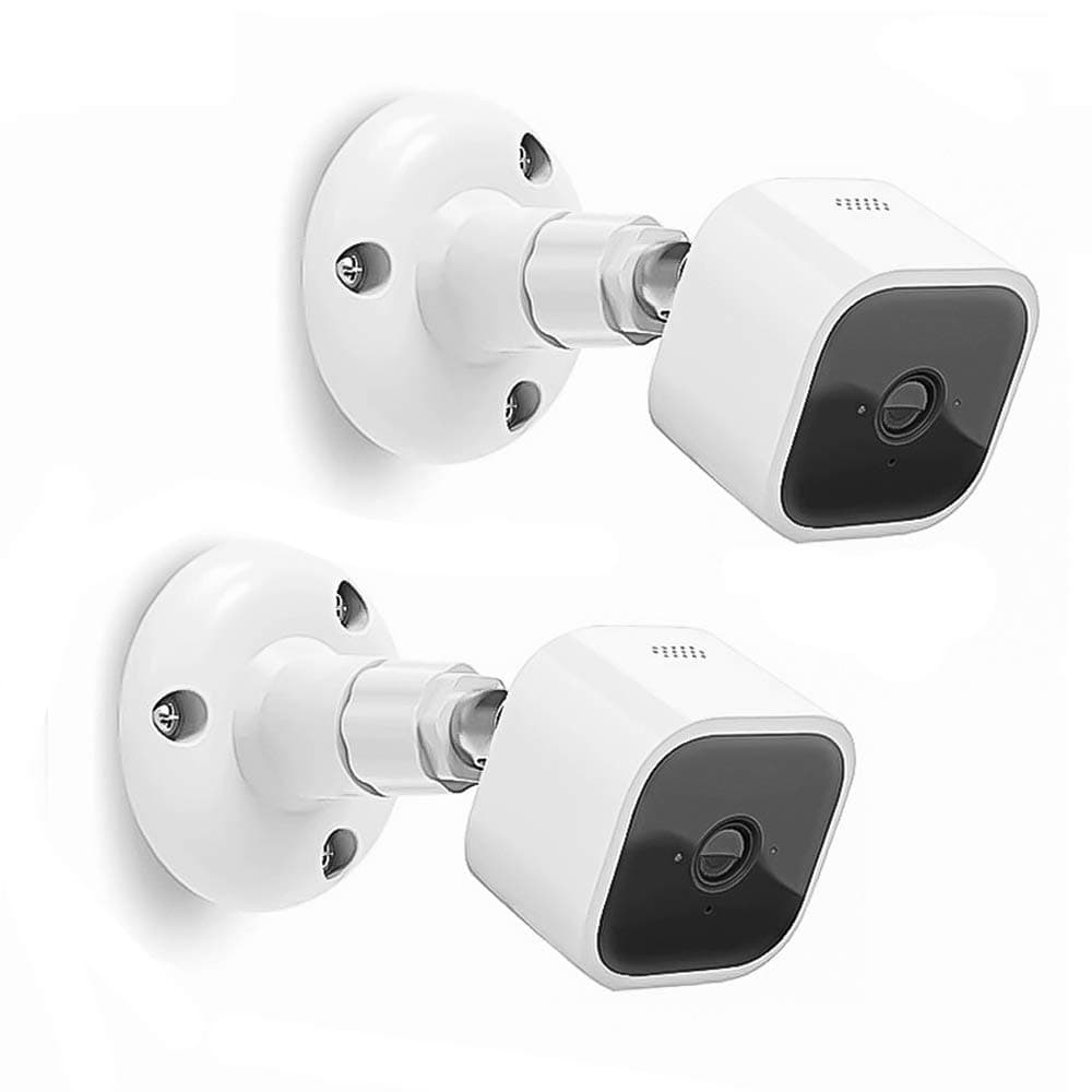 KoroaoBlink Mini Wall Mount Bracket, 360 Degree Adjustable Ceiling Mounting Kits, Indoor and Outdoor Use for Blink Mini/All-New Blink Indoor/Outdoor4 Camera Mounting Bracket(2-Pack,White)