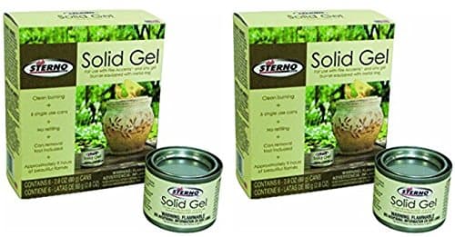 Fire Accent Solid Gel Fuel, Set of Six 3.1 Ounce Cans (2 Pack)