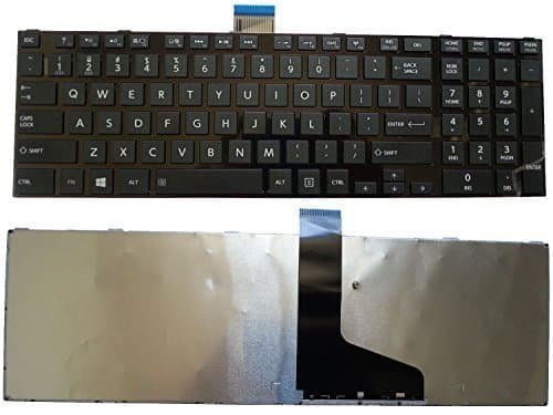 New US Layout with Frame Keyboard Replacement for Toshiba Satellite C850 C855 C855D L850 L855 L855D L875D P850 P875 P855 Black Colour (6 Months Warranty)