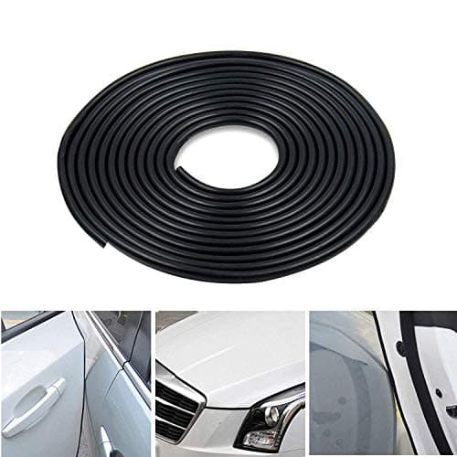 CICMOD Car Door Edge Guards 16ft/5m U Shape Trim Rubber Seal Protector Strip for SUV Truck Van