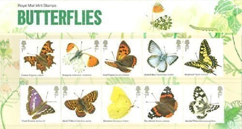 Butterflies Postage Stamp Range (Presentation Pack AP376)