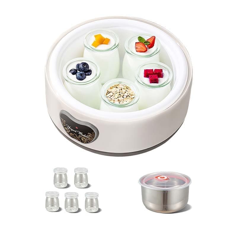Probiotic Yogurt Maker, 36-Hour Adjustable Temperature & Time Control, Multi-Function Digital Yogurt Machine for Homemade Yogurt Lovers (With 5 Cups)