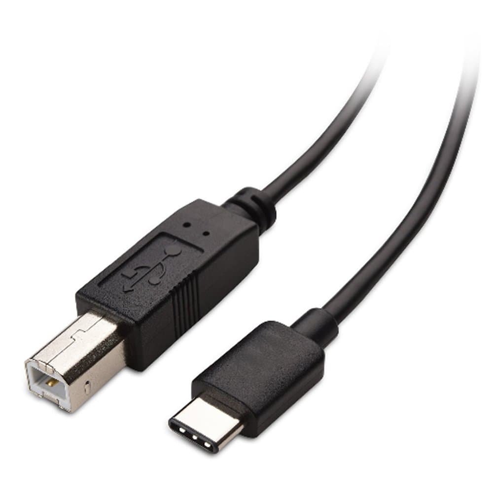 Hentek 3.1 USB Type C (USB-C) To Type B USB 2.0 Male 1Pack 3ft/1m Reversible Design Hi-speed Micro Data Cable For Printer Scanner Macbook And Other Type-C Supported Devices (Type-C/BM) (Black)