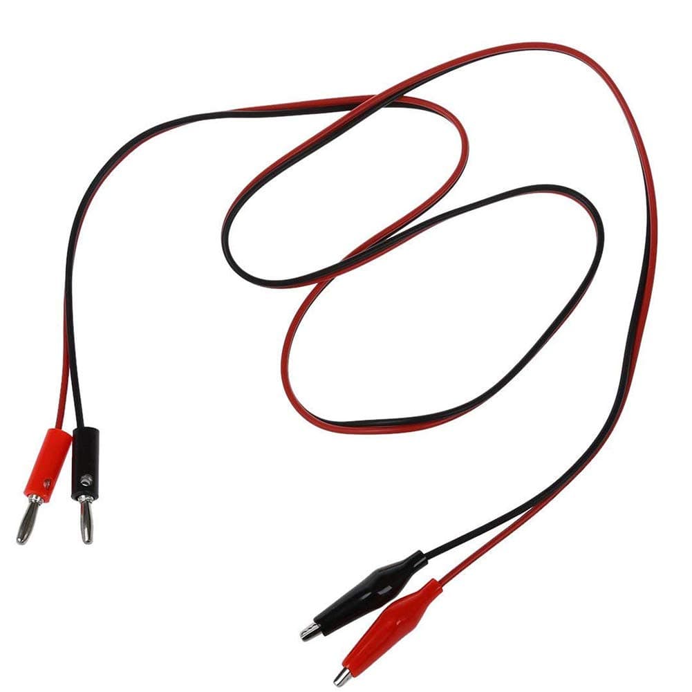 Trifycore 1 Pair 3 mm Banana Black Red Connect Crocodile Probe Wire 1 Metre DIY & Tools