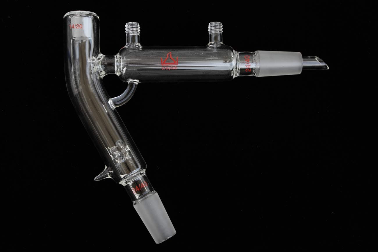 Glass Short Path Distillation Head 2L with Joint 24/40 Horizontal Vigreux