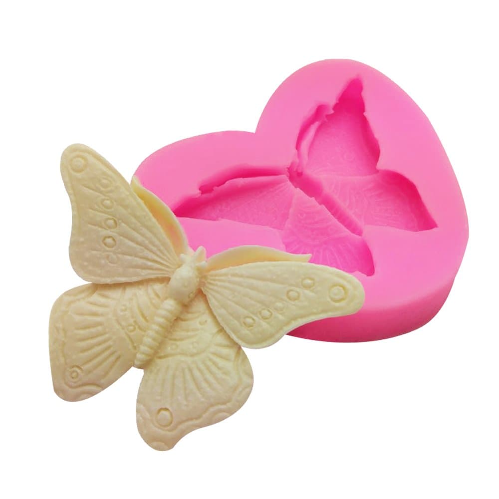 WYD 3d Butterfly Silicone Mold Cake Mold Decoration Baking Tools Handmade Soap Chocolate Fudge Molds