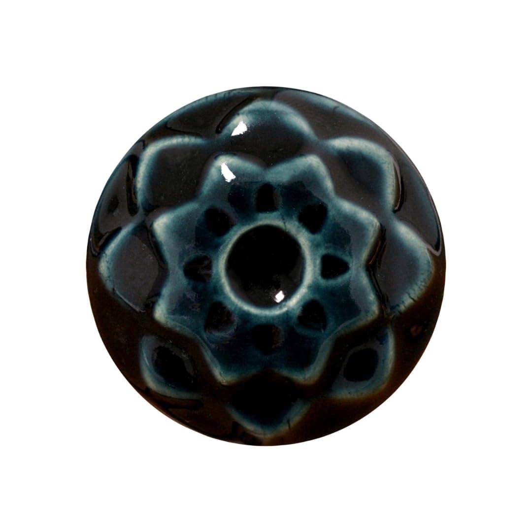 AMACO Celadon C-27 Storm Navy Blue High Fire Transparent Gloss Glaze Pint, 16 oz. (473 mL), 100% Mixable Mid-High Fire Cone 5-6 (C) Liquid Ceramic Pottery Glaze for Bisque